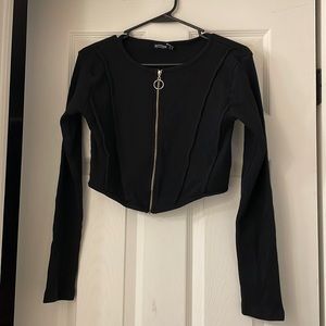Never Worn Black Long Sleeve Top